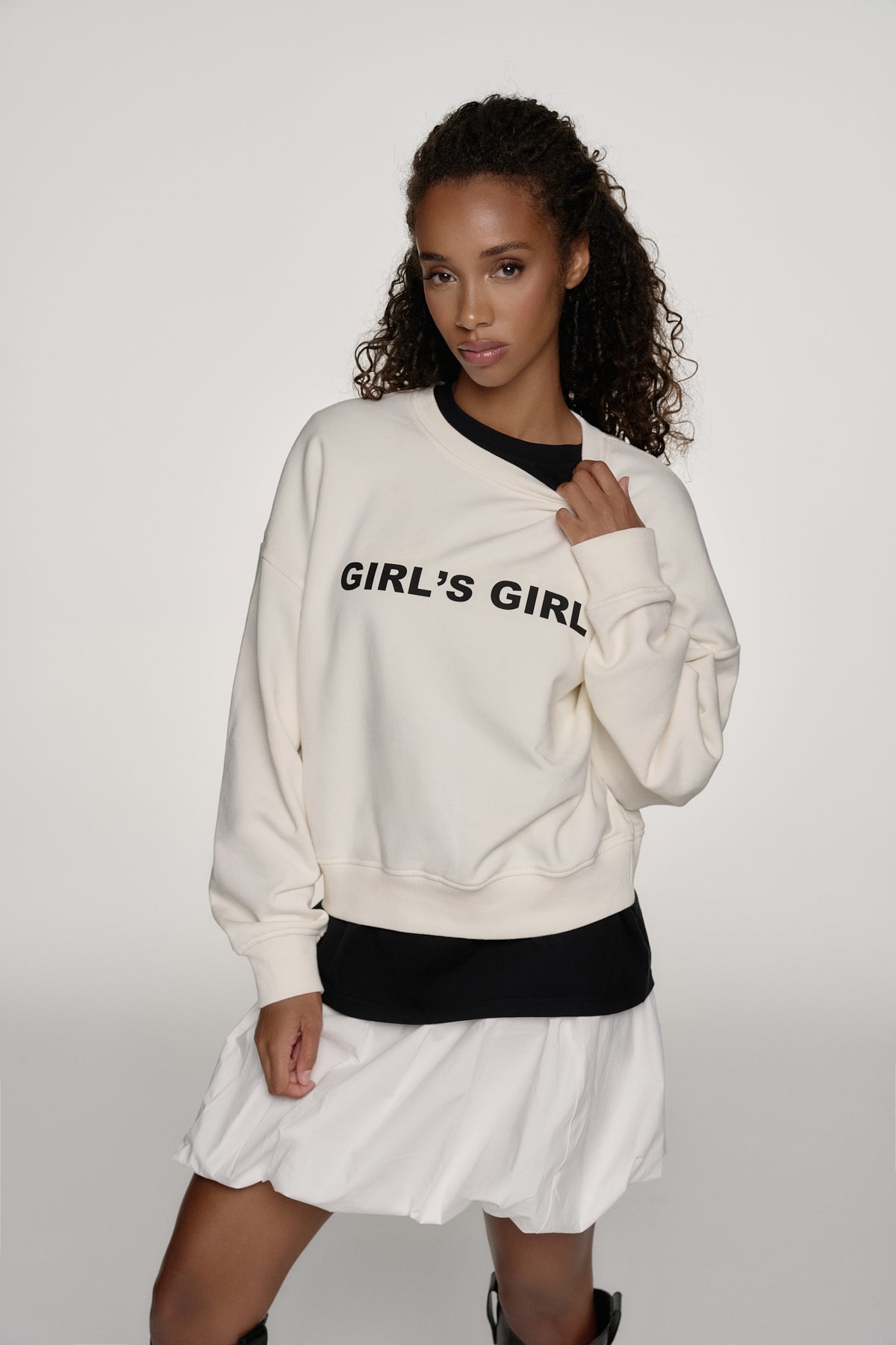 Regular Sweater Girl's Girl Warm White