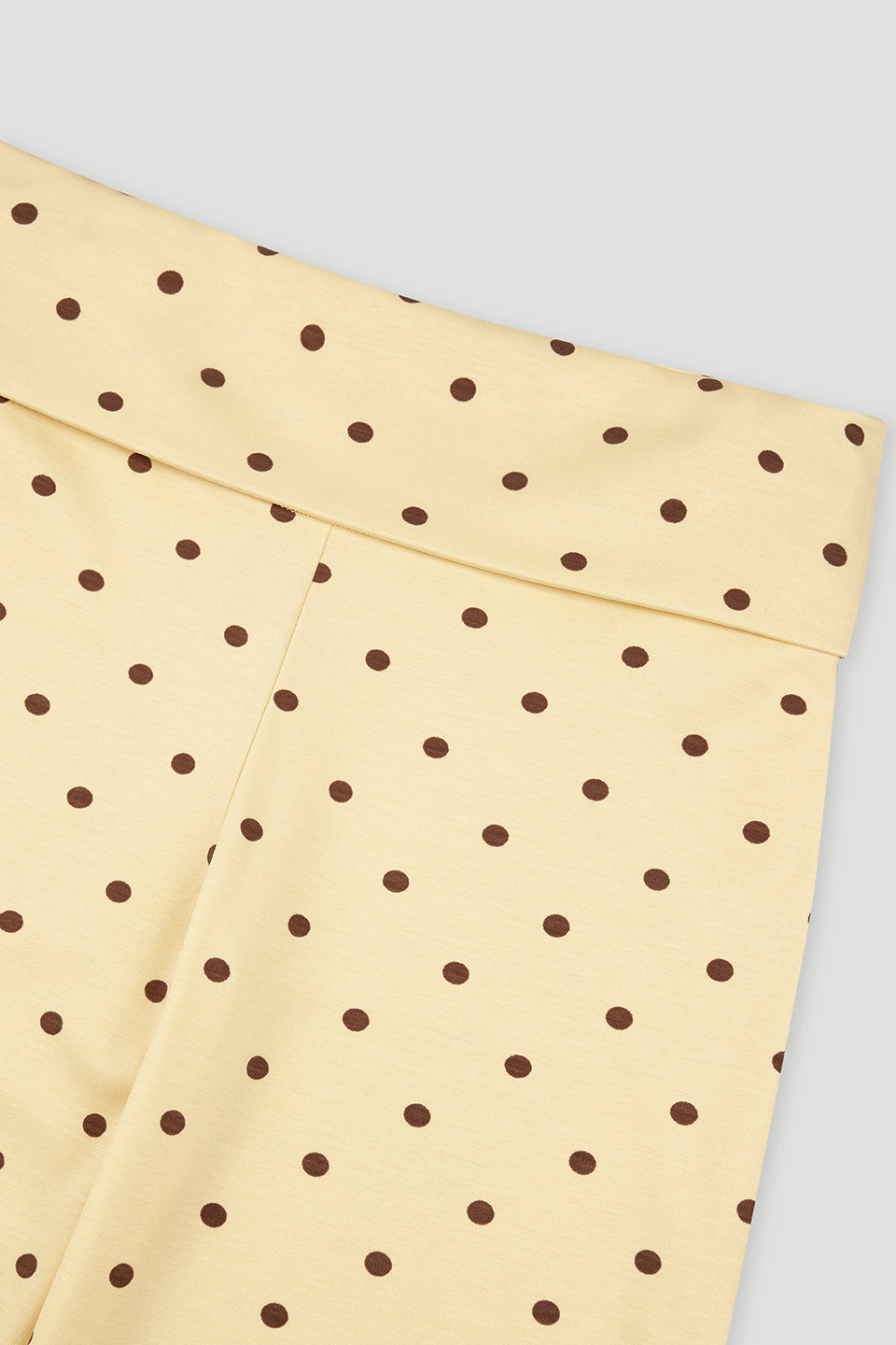 Daisy Flared Leggings Butter Yellow Polkadot