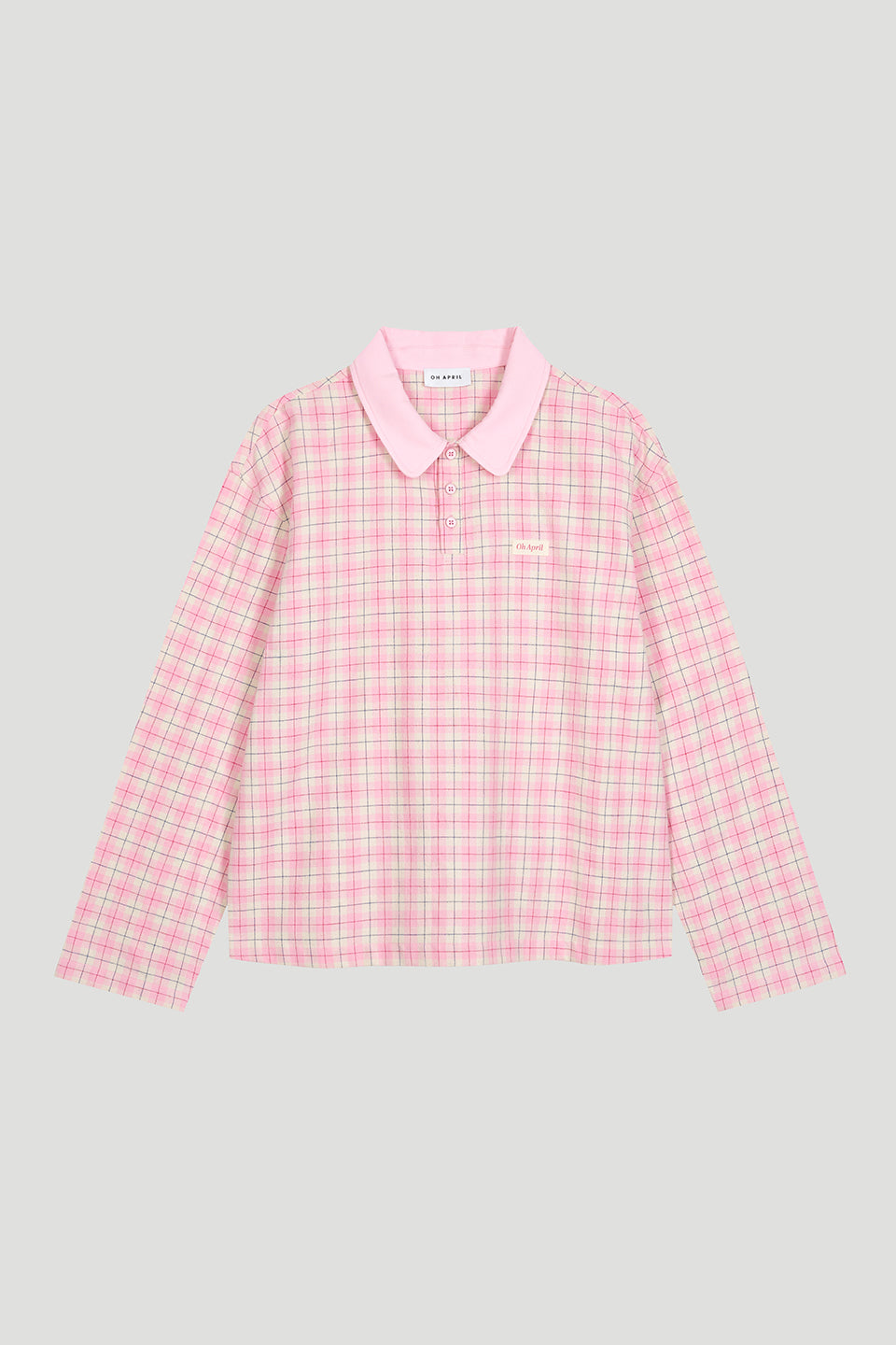 Diana Woven Polo Petal Cream Check