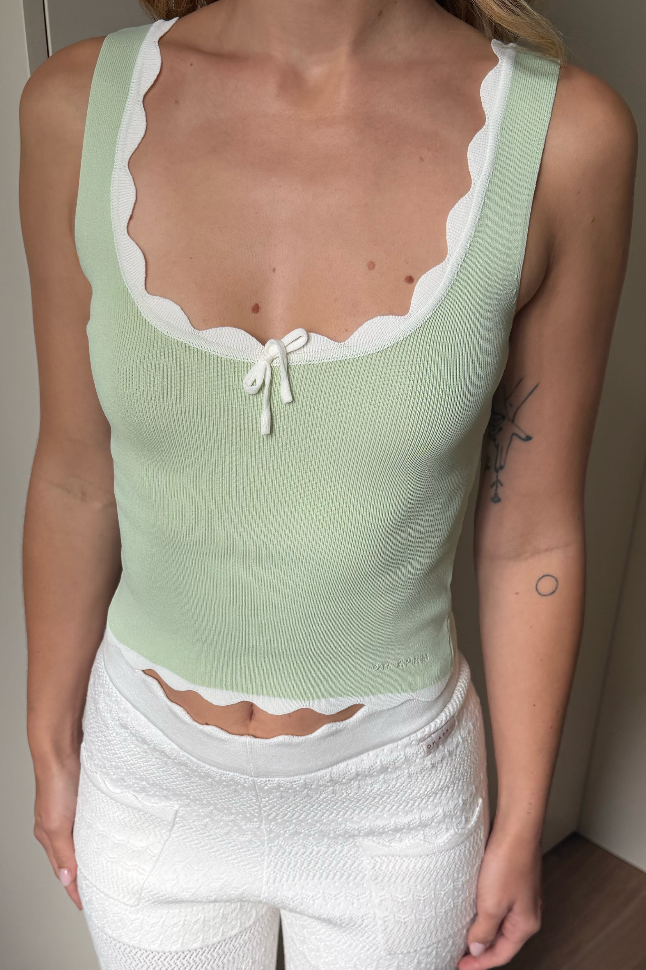Anele Knit Top Mint Green