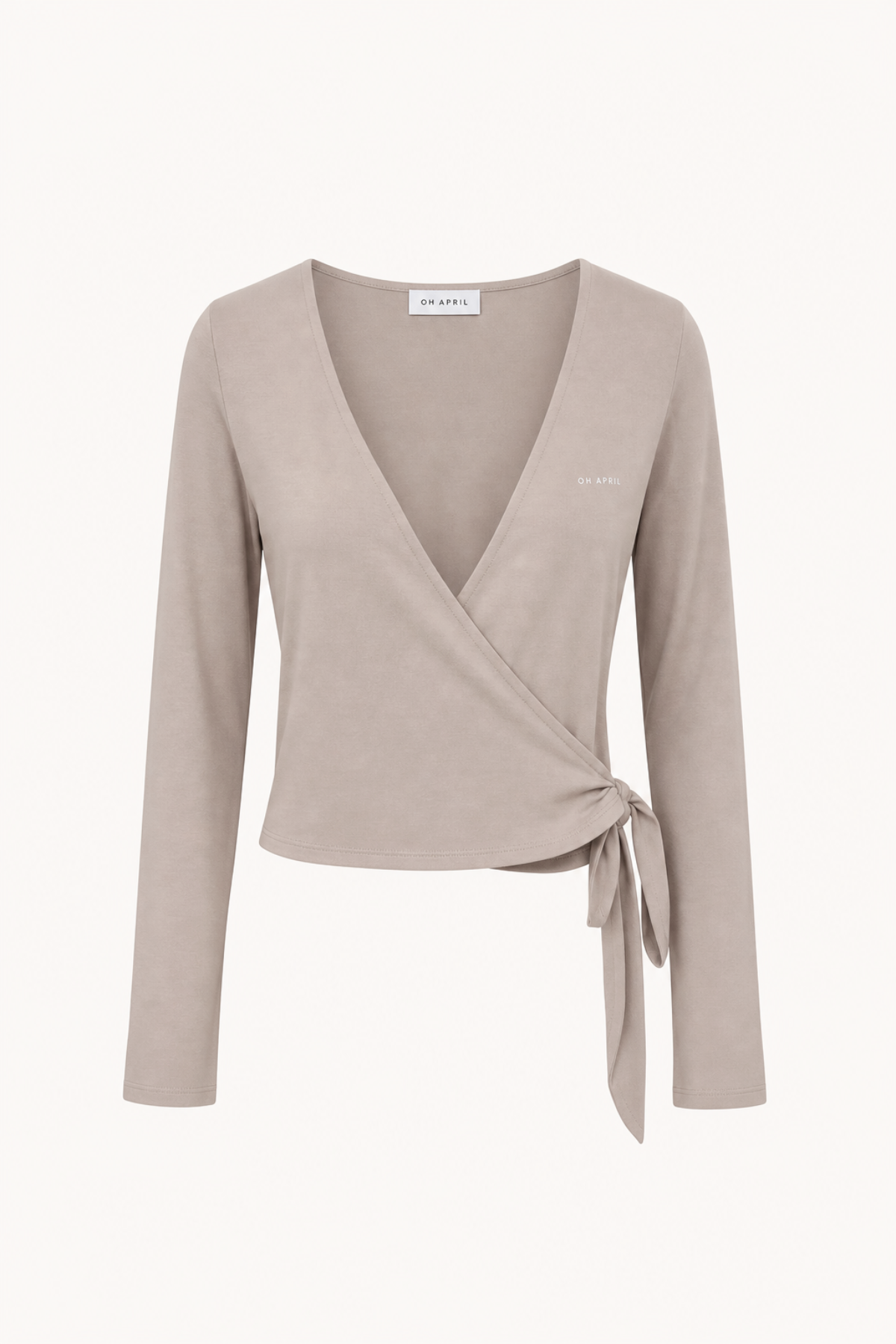 Luca Wrap Cardigan Taupe