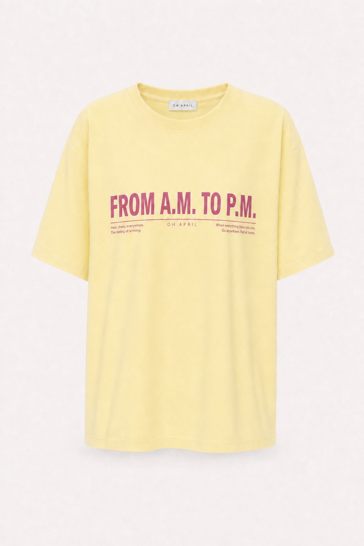 BF T-Shirt AM to PM Butter Yellow