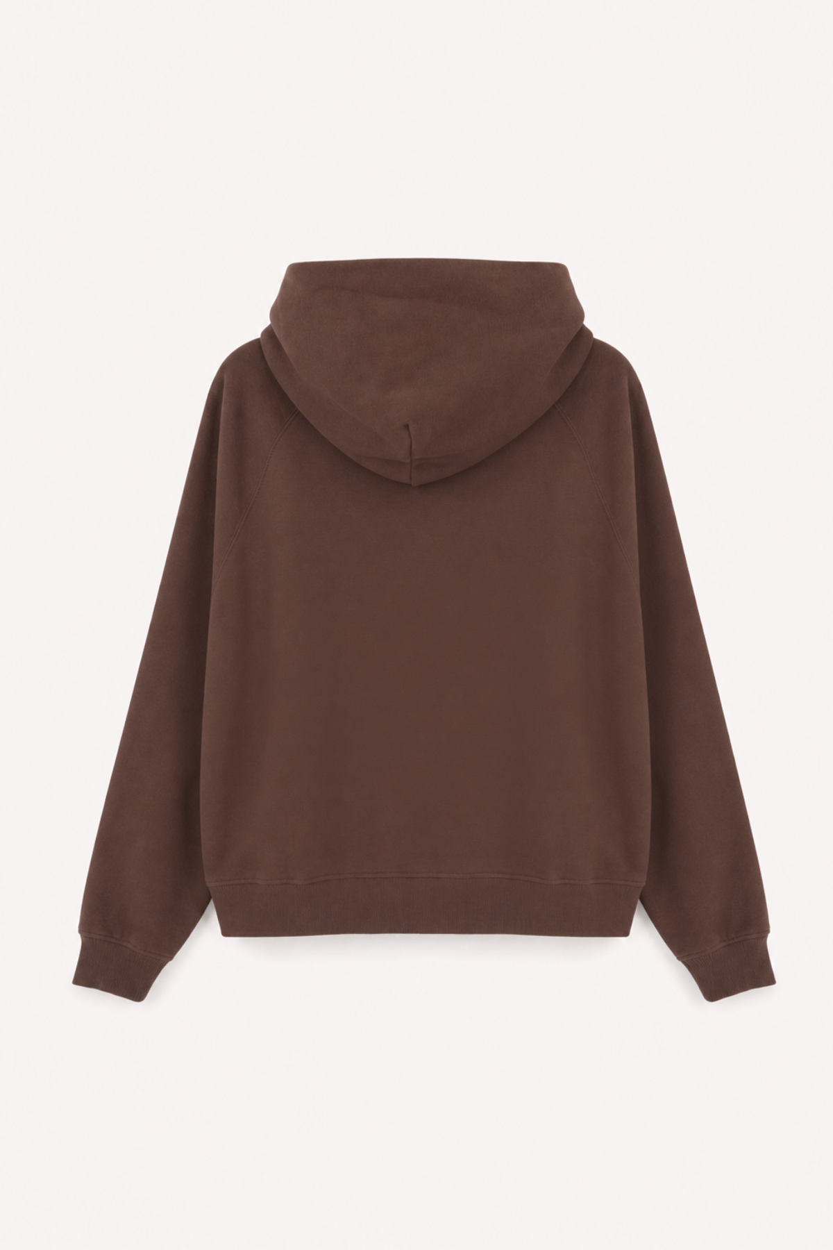 BF Hoodie Raglan Cow Dark Brown
