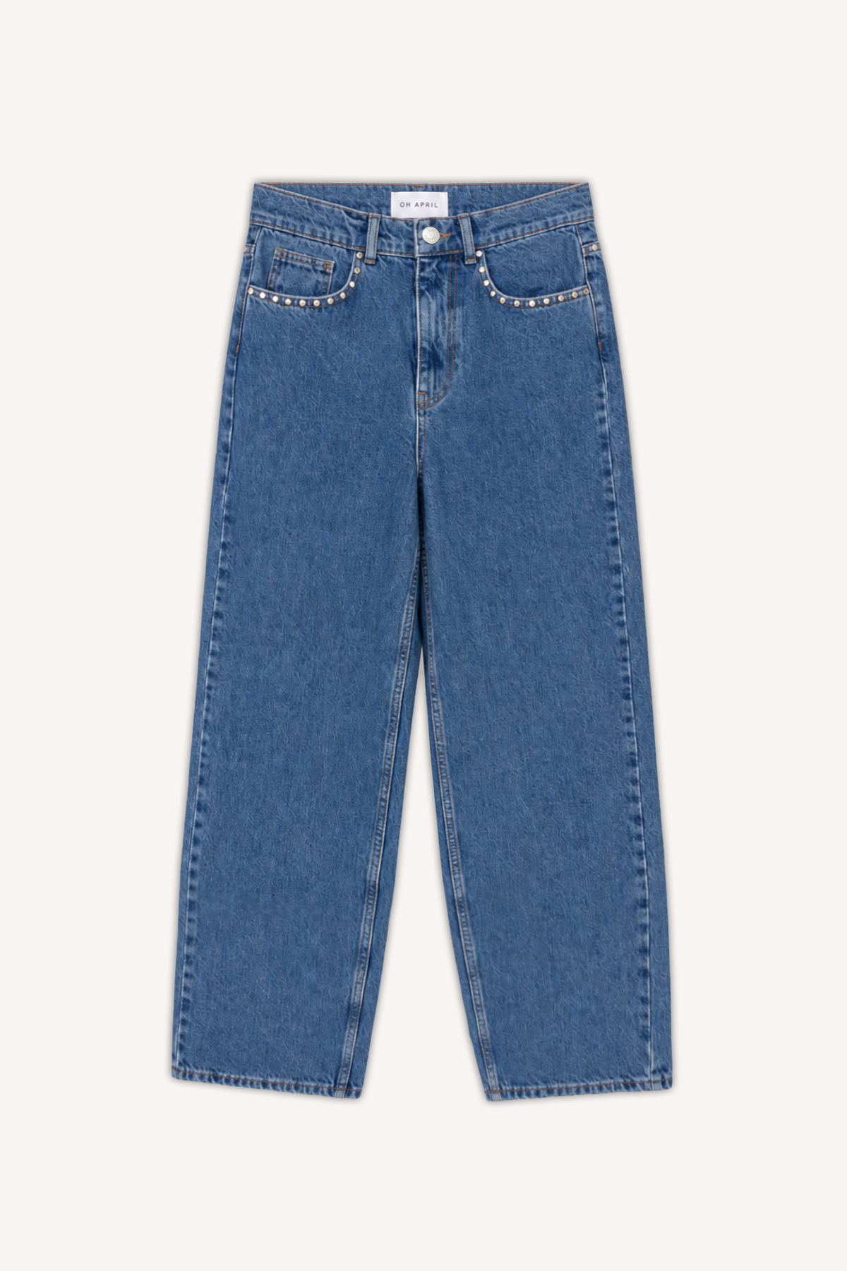 Jutta Denim Pants Denim Mid Blue