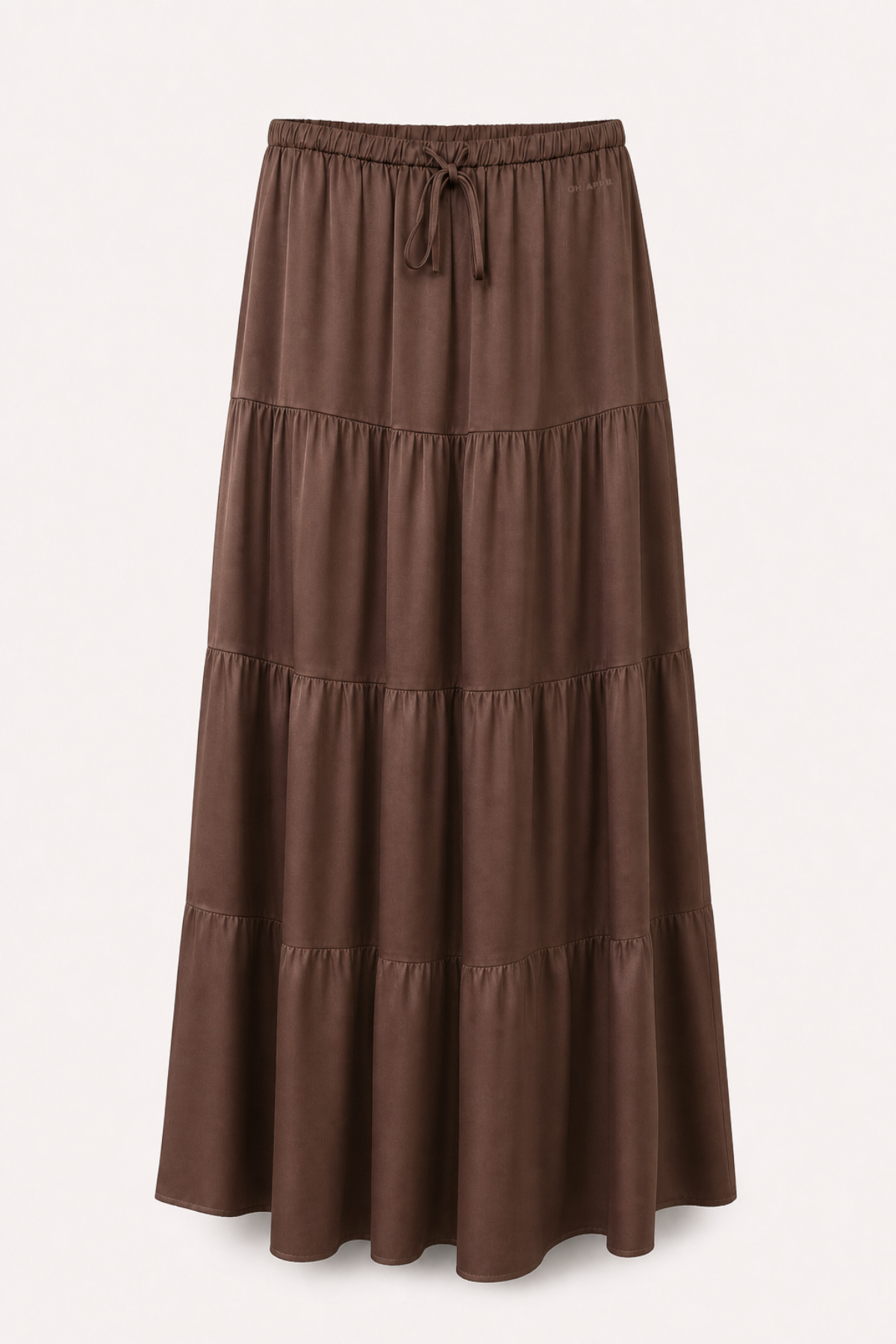 Valeska Satin Maxi Skirt Dark Brown