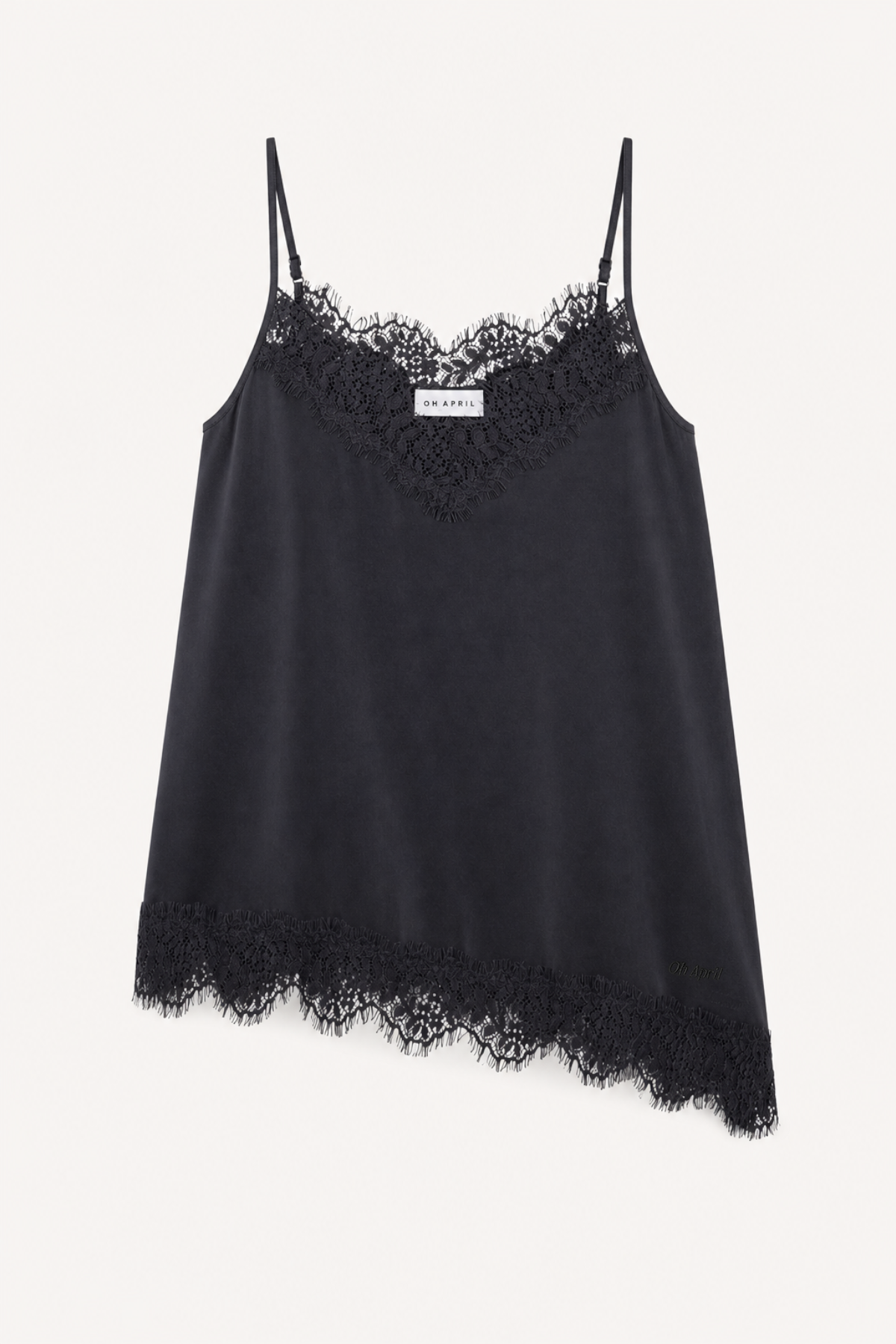 Tami Satin Top Black