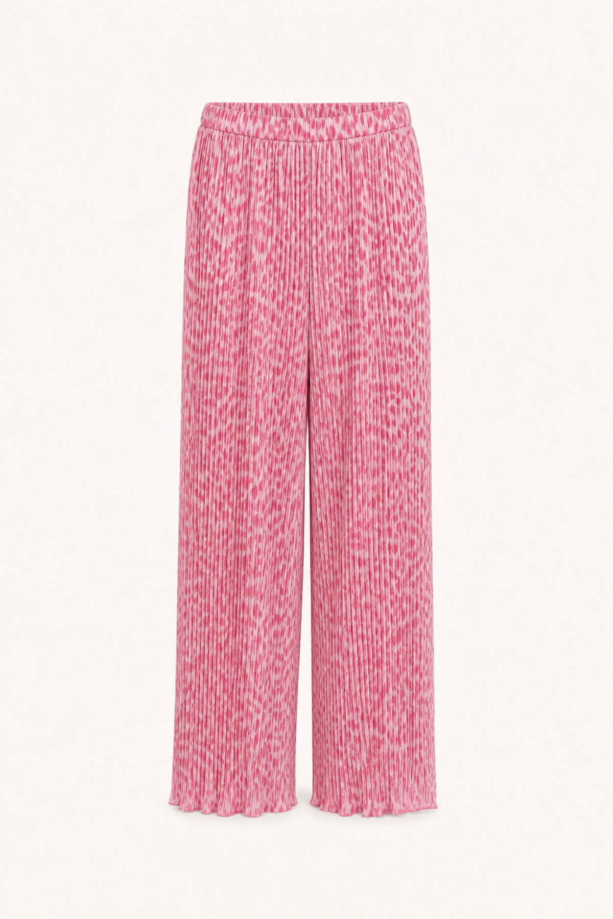 Kiera Plissee Pants Leo Raspberry