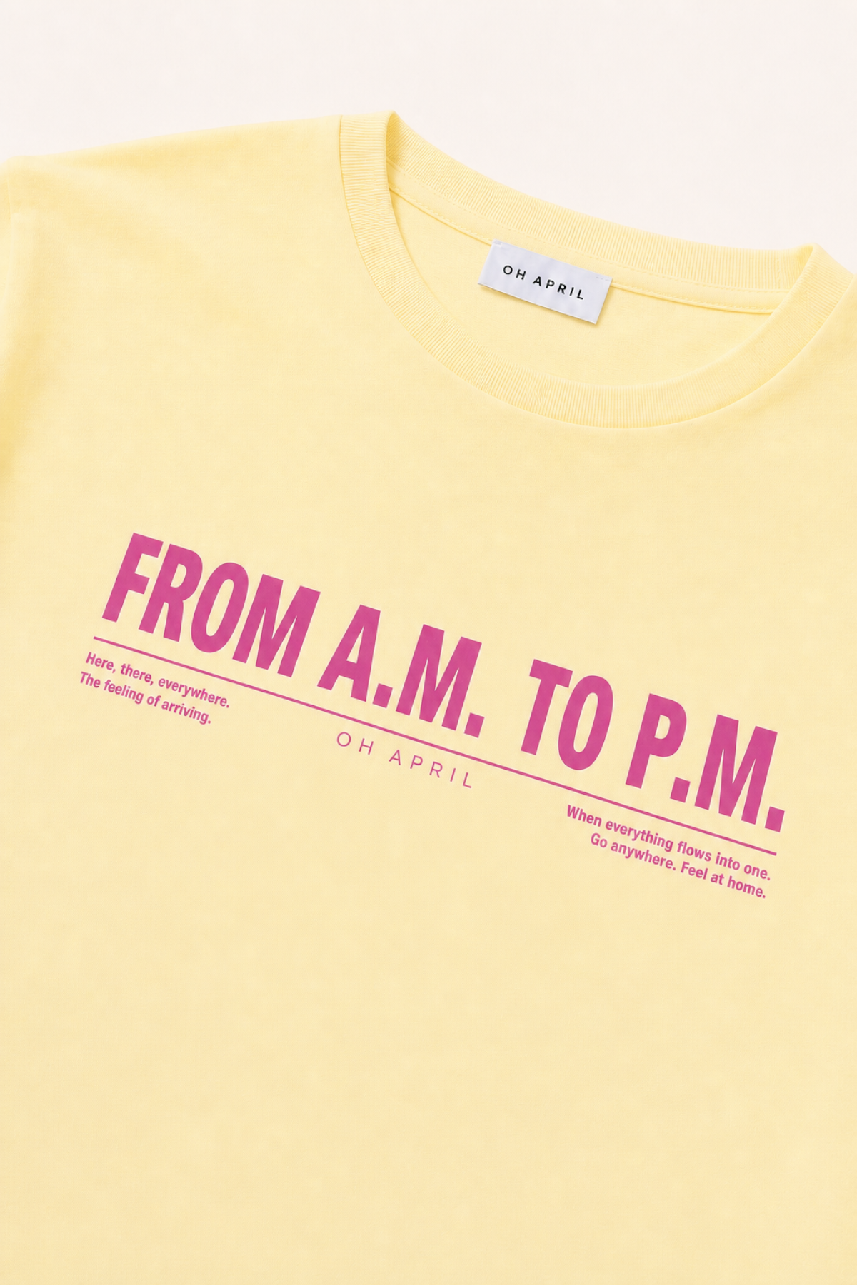 BF T-Shirt AM to PM Butter Yellow