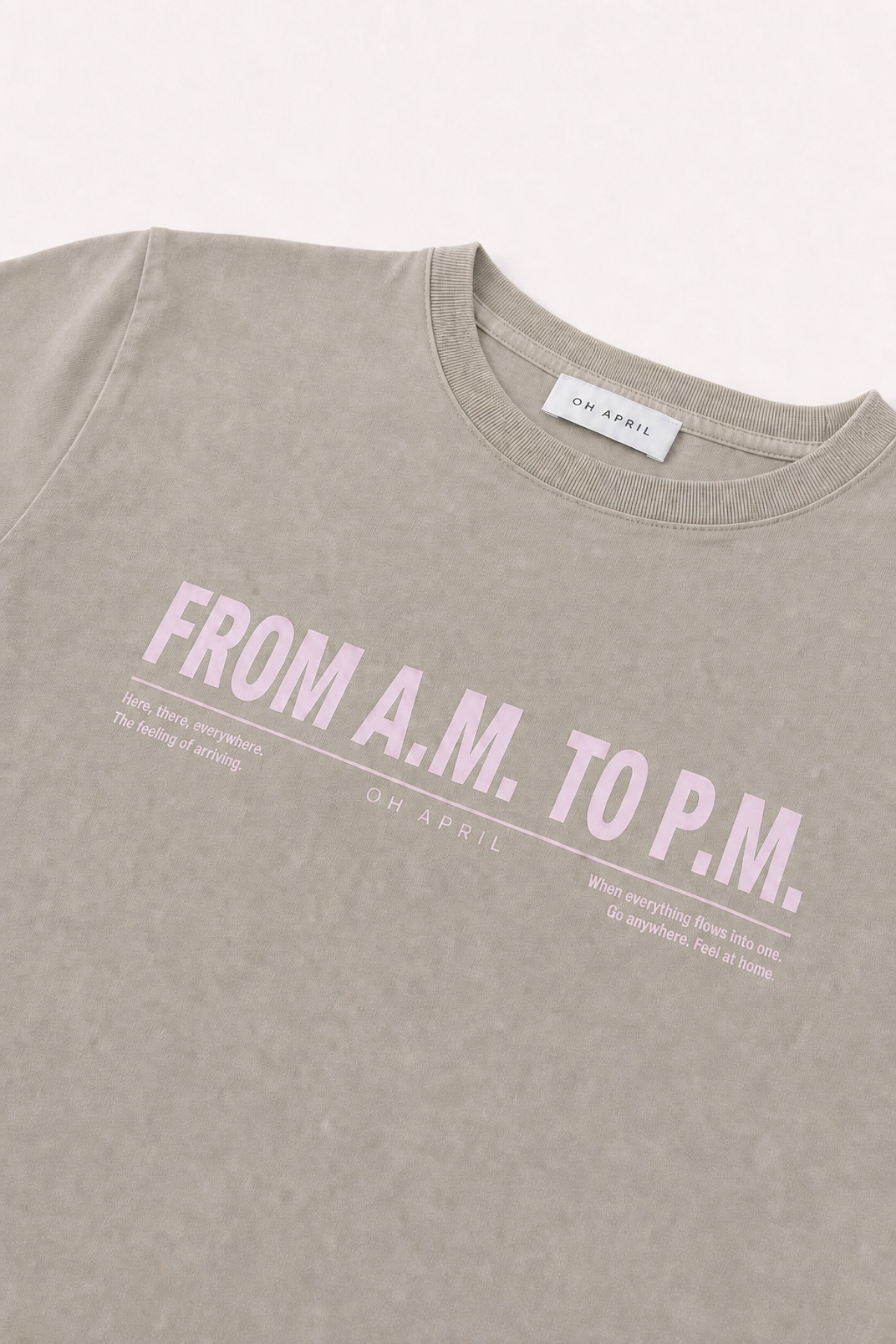BF T-Shirt AM to PM Taupe Acid