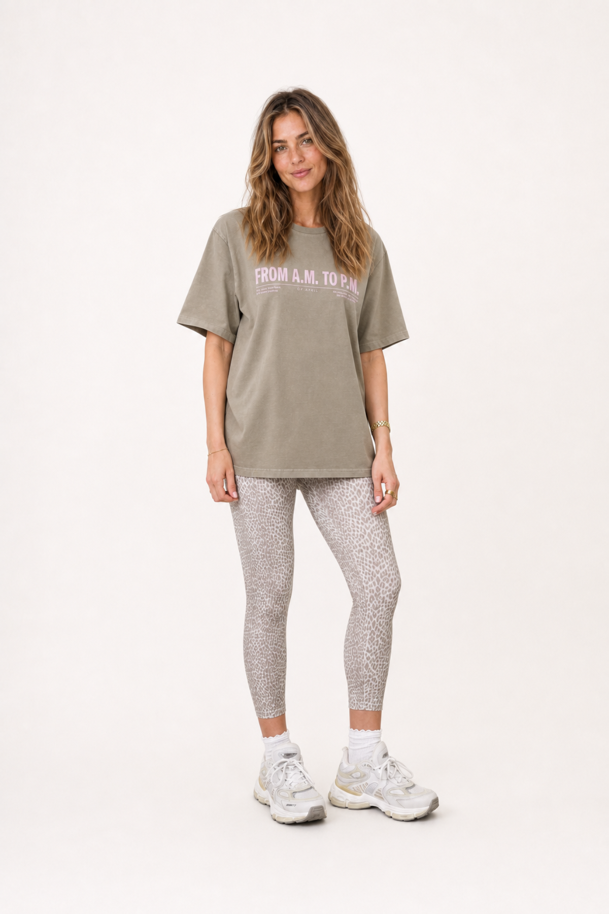 BF T-Shirt AM to PM Taupe Acid