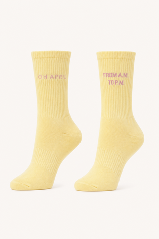 Lotta Ripped Socks Butter Yellow