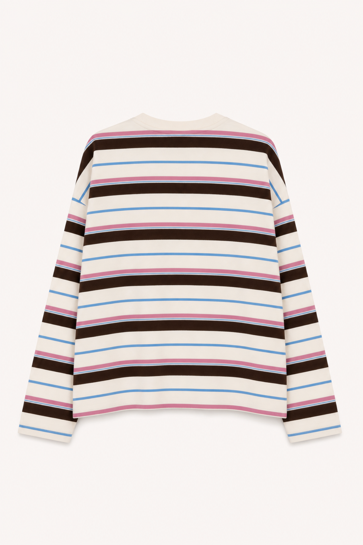 Regular Longsleeve Pink/Brown Stripe