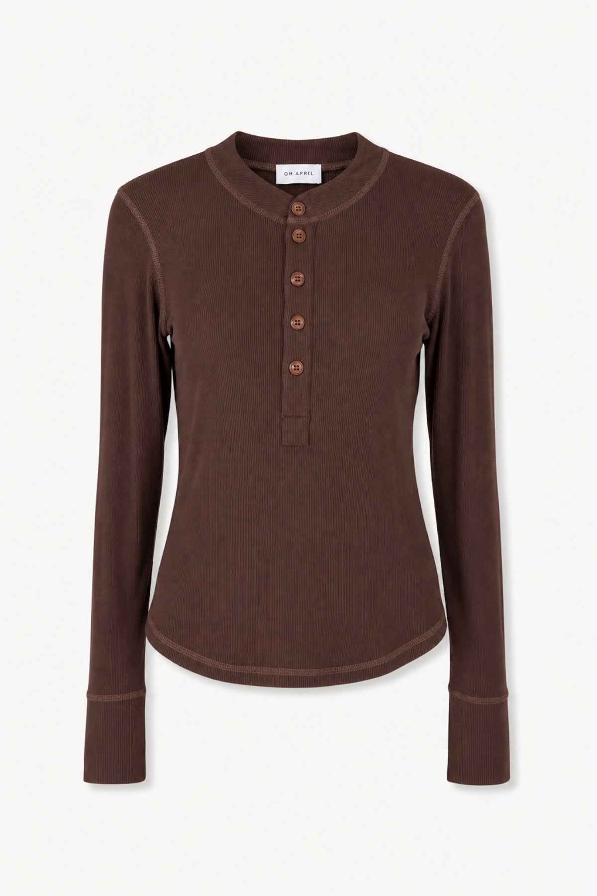 Maris Slim Fit Longsleeve Dark Brown