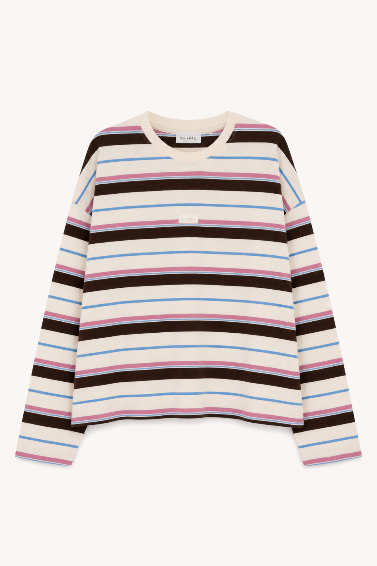 Regular Longsleeve Pink/Brown Stripe