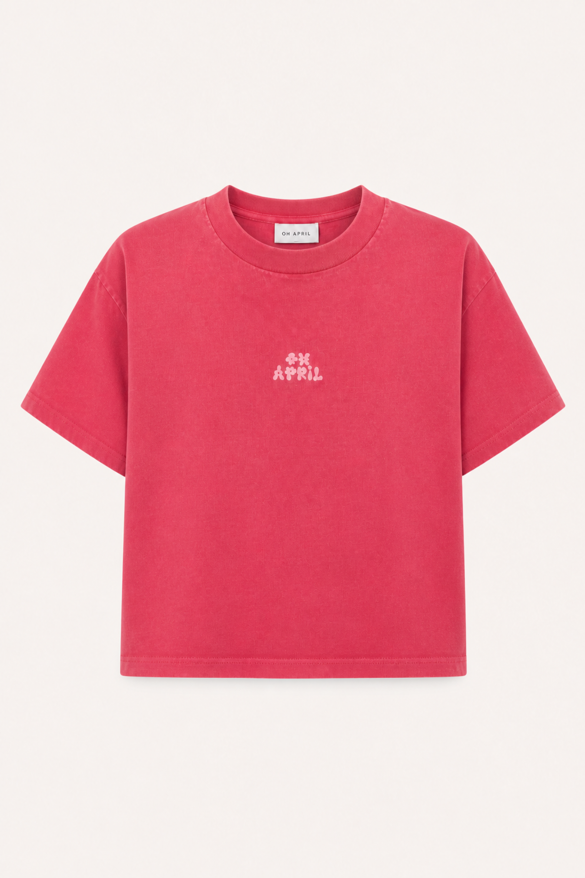 Ella Boxy T-Shirt Raspberry Acid