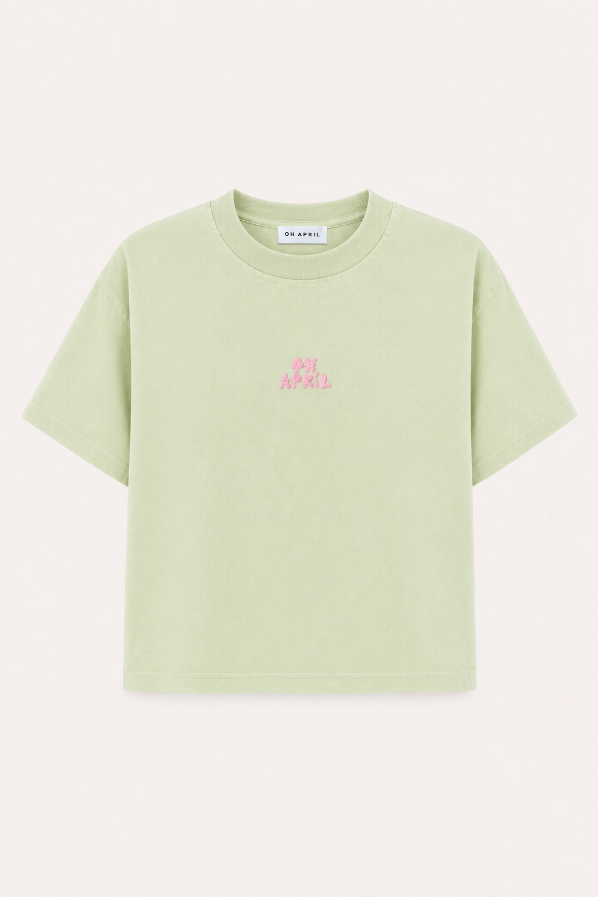 Ella Boxy T-Shirt Mint Green Acid