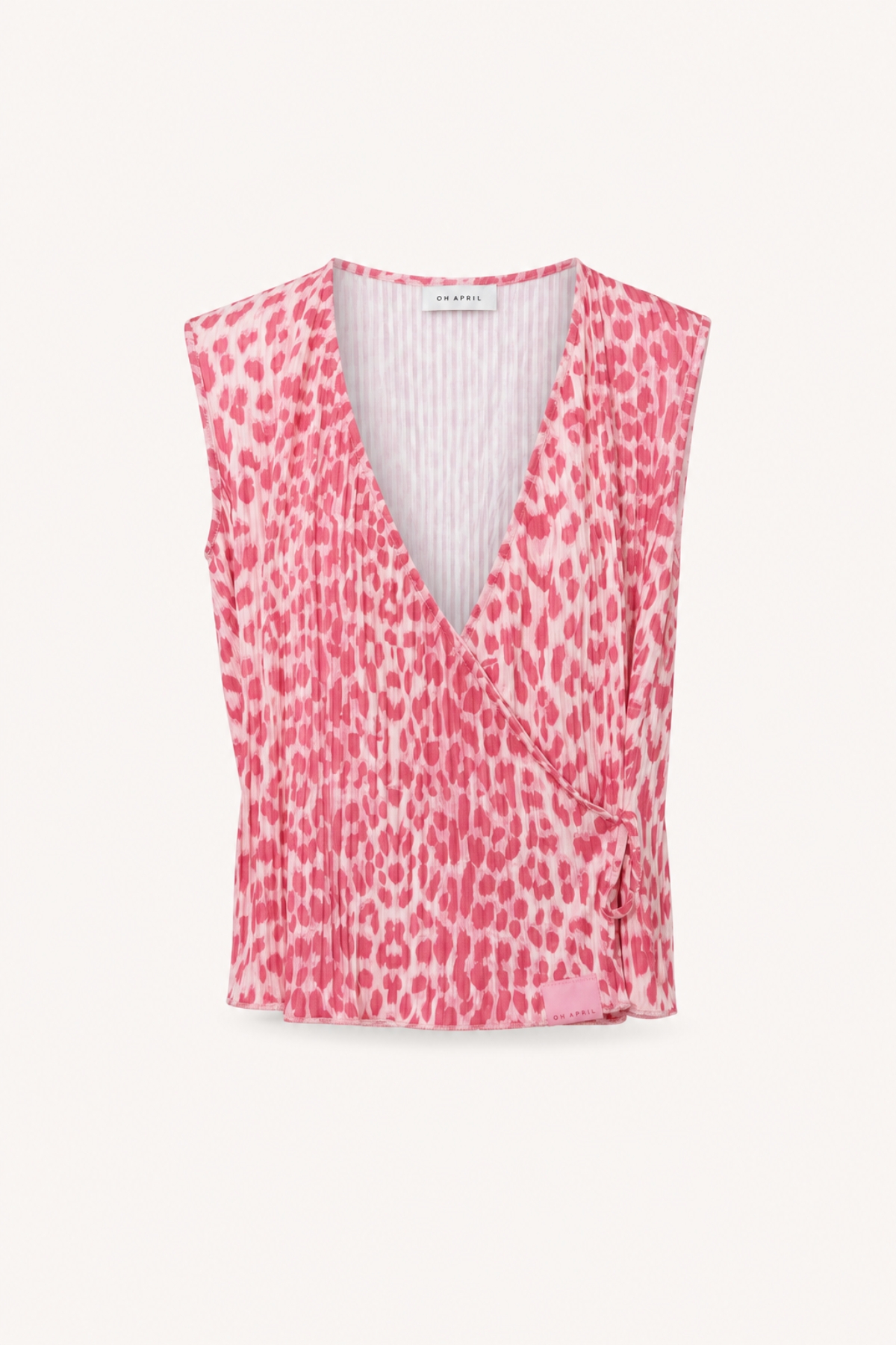 Solin Plissee Top Leo Raspberry