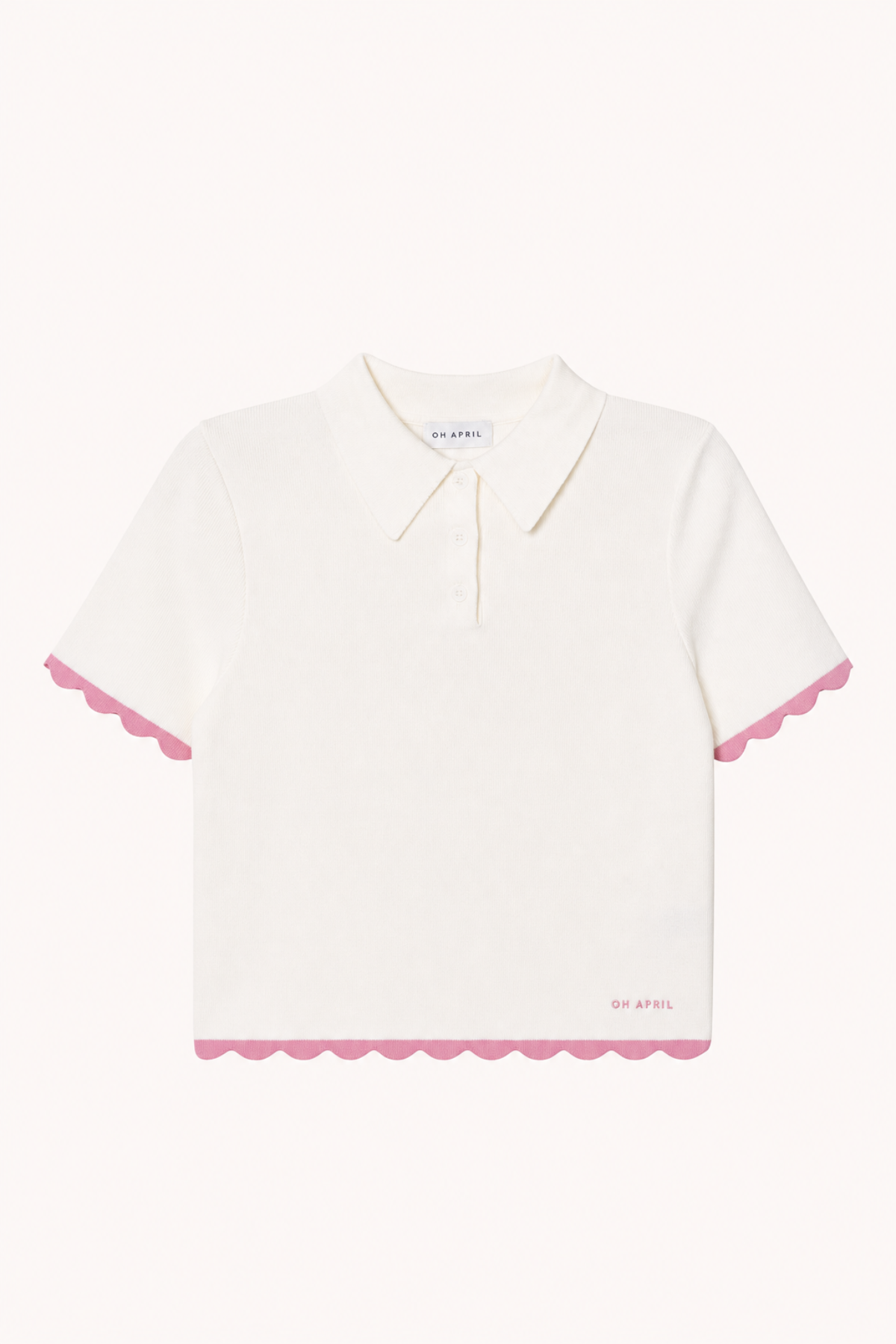 Dalia Knit Polo White