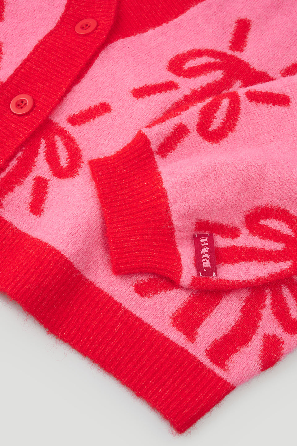 Elfa Knit Cardigan Dark Rose