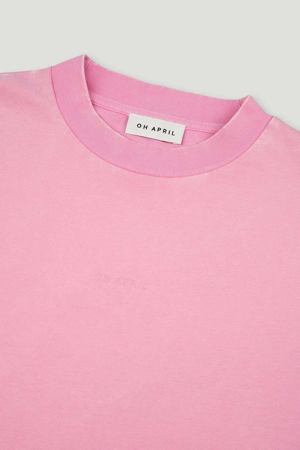 Ella Boxy T-Shirt Petal Cream Acid