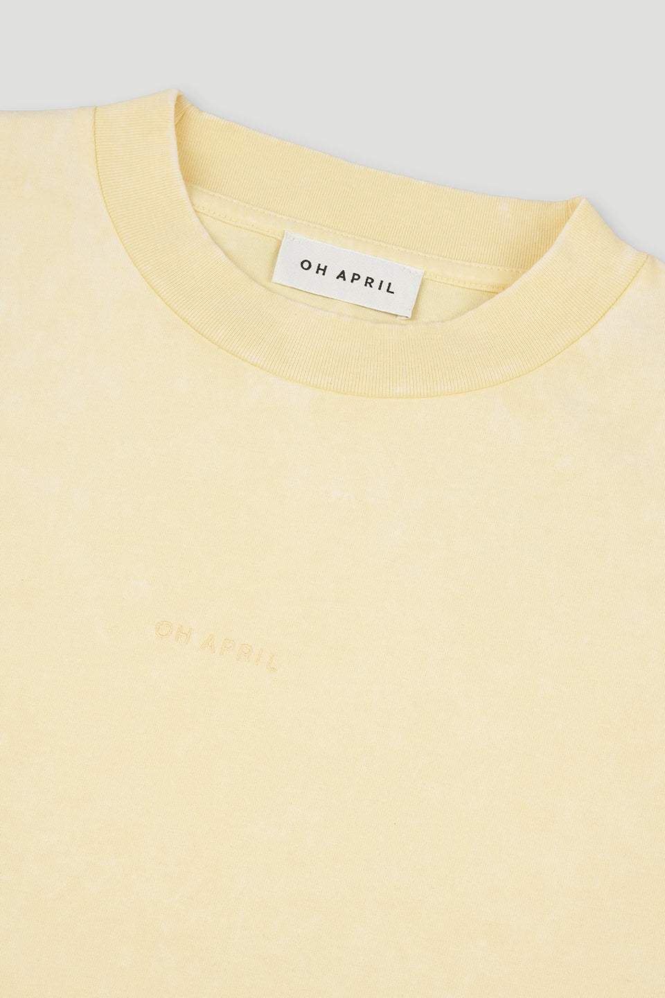 Ella Boxy T-Shirt Butter Yellow Acid