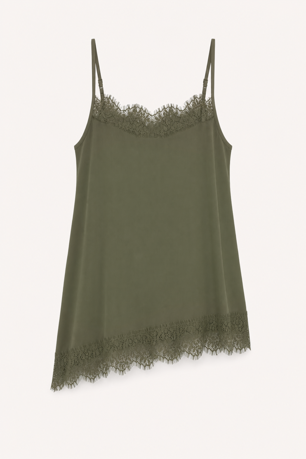 Tami Satin Top Olive