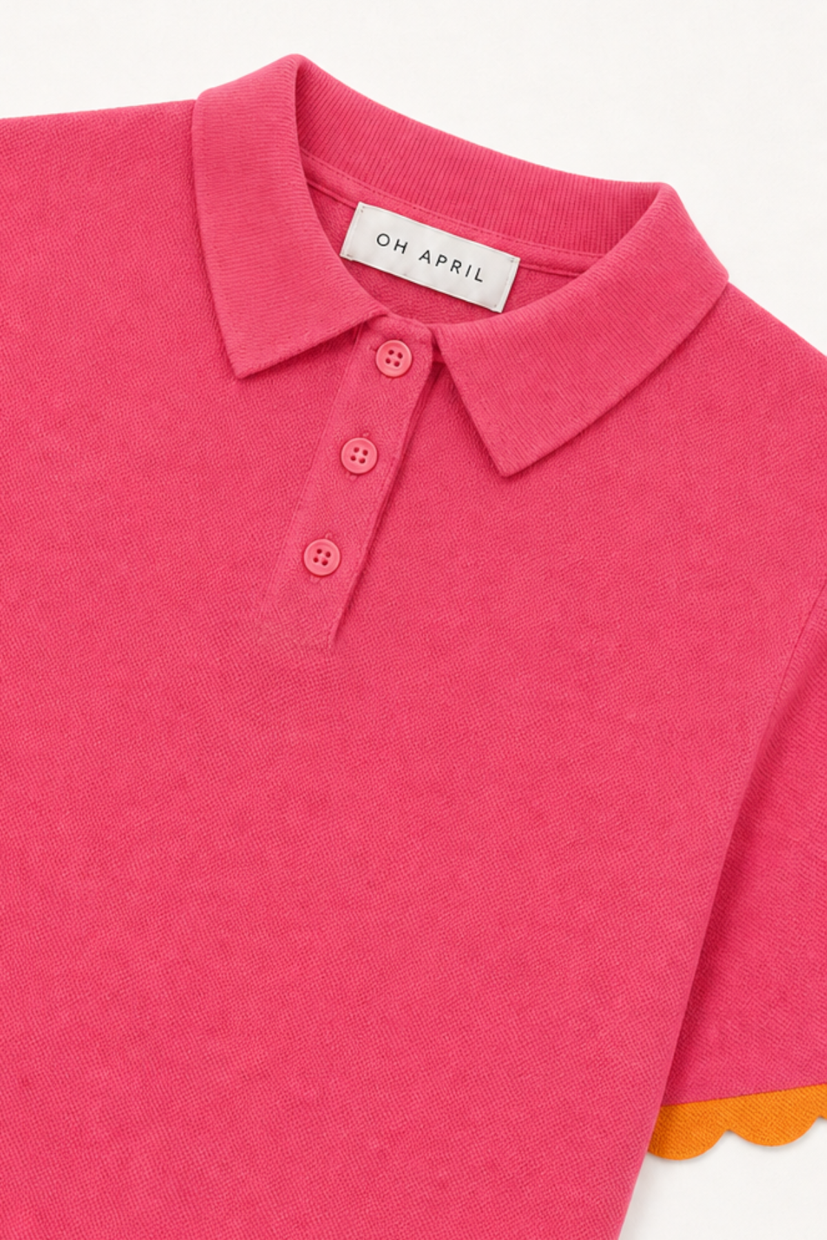 Dalia Knit Polo Raspberry