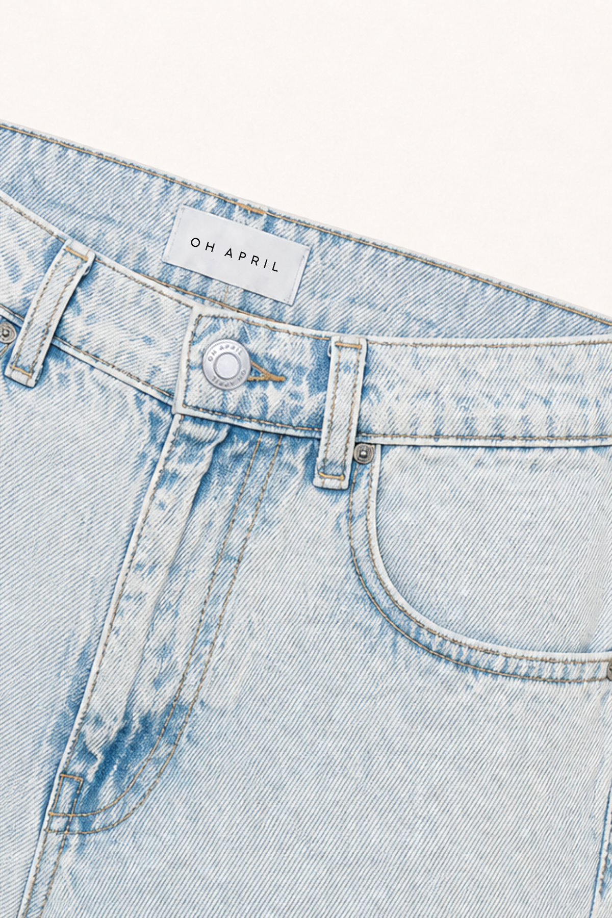 Mire Denim Shorts Light Blue