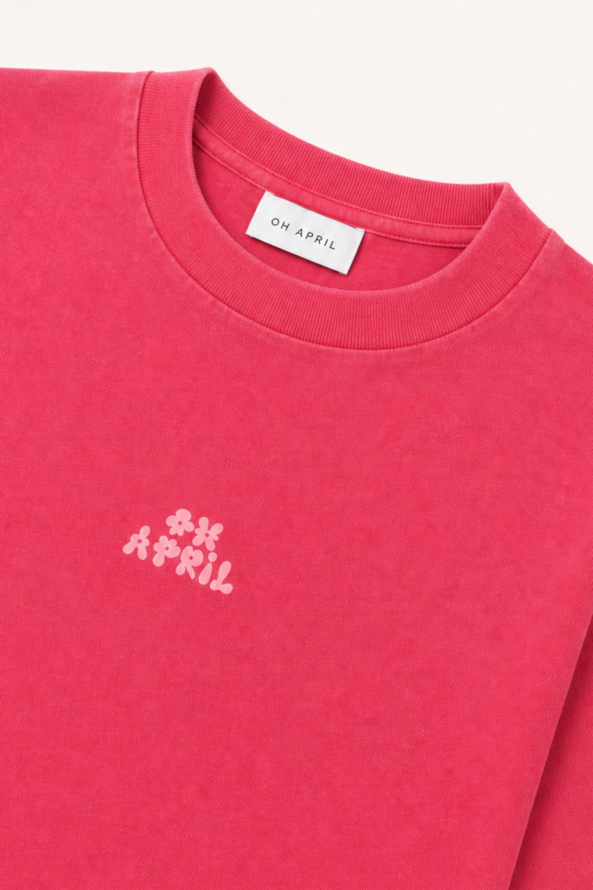 Ella Boxy T-Shirt Raspberry Acid