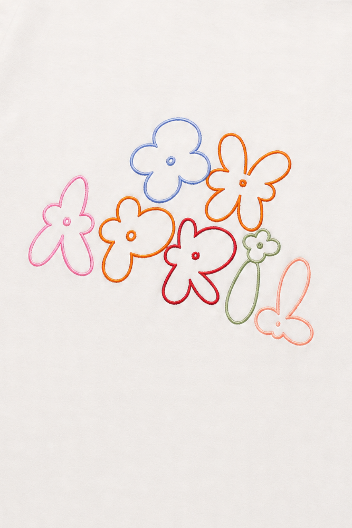 BF T-Shirt Flower White