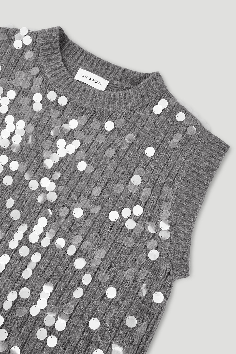 Fia Knit Vest Graphite