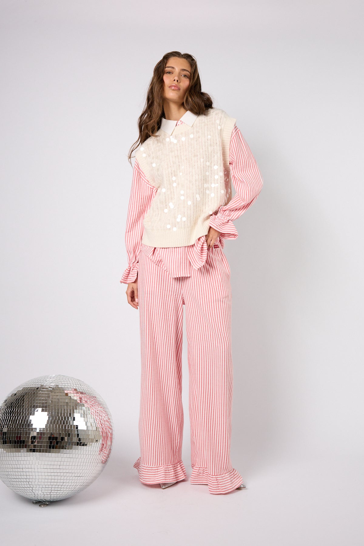 Fia Knit Vest Off White