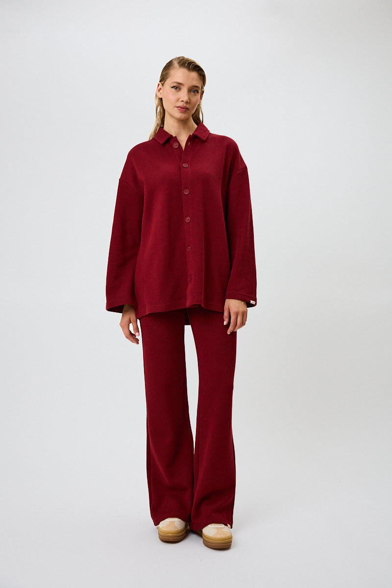 Fleur Winter Blouse Merlot