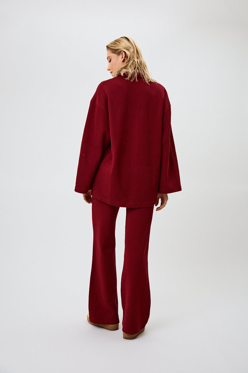 Fleur Winter Blouse Merlot