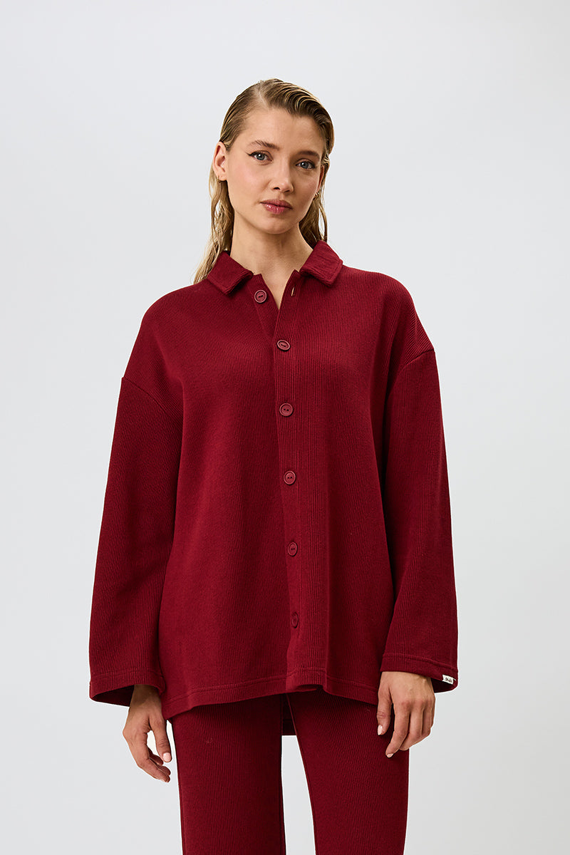 Fleur Winter Blouse Merlot
