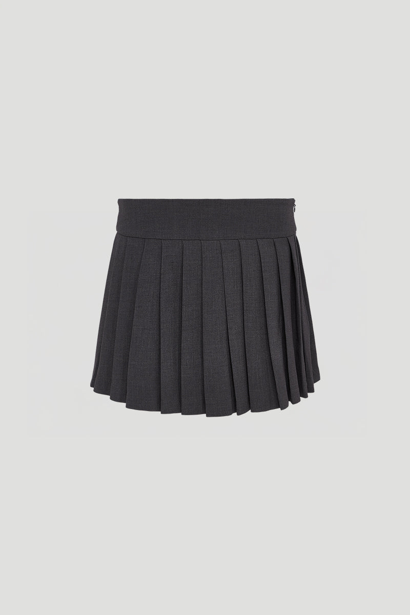 Franja Skirt Dark Grey Melange