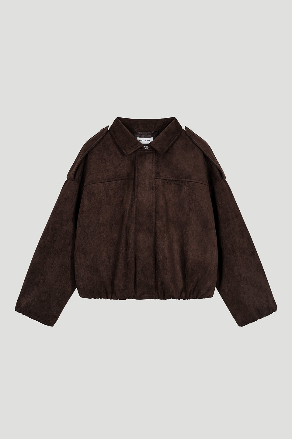 Katie Vegan Suede Leather Jacket Truffle