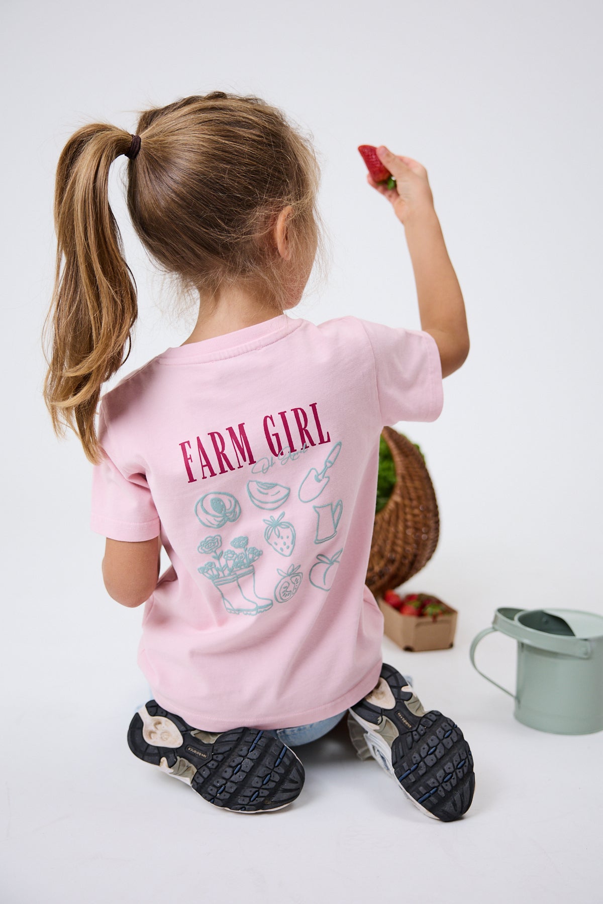 Kids T-Shirt Farmgirl Baby Rose