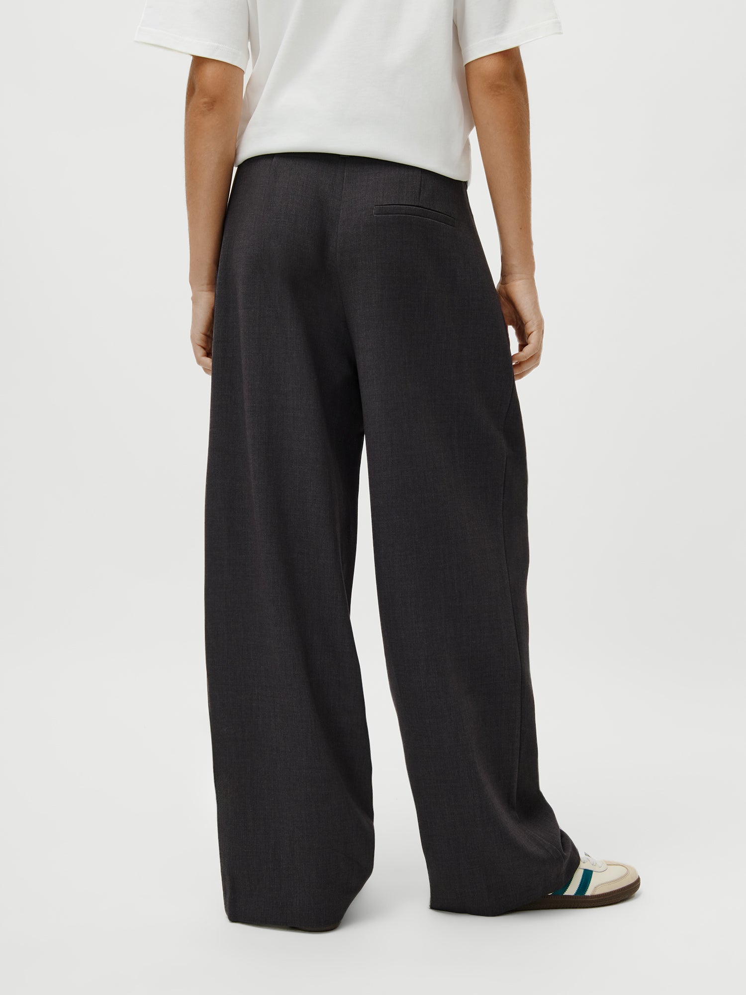 Franja Pants Regular Dark Grey Melange