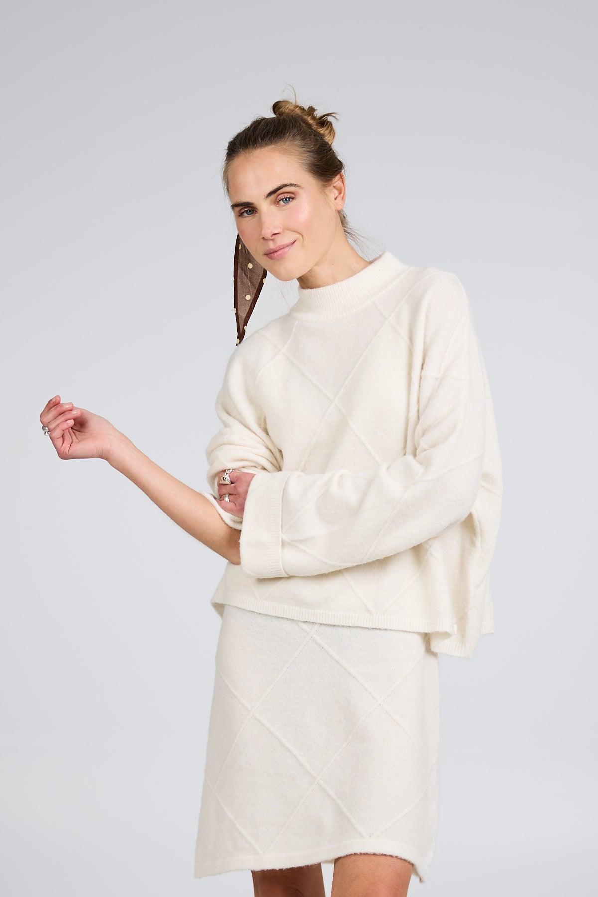 Liora Knit Jumper Off White
