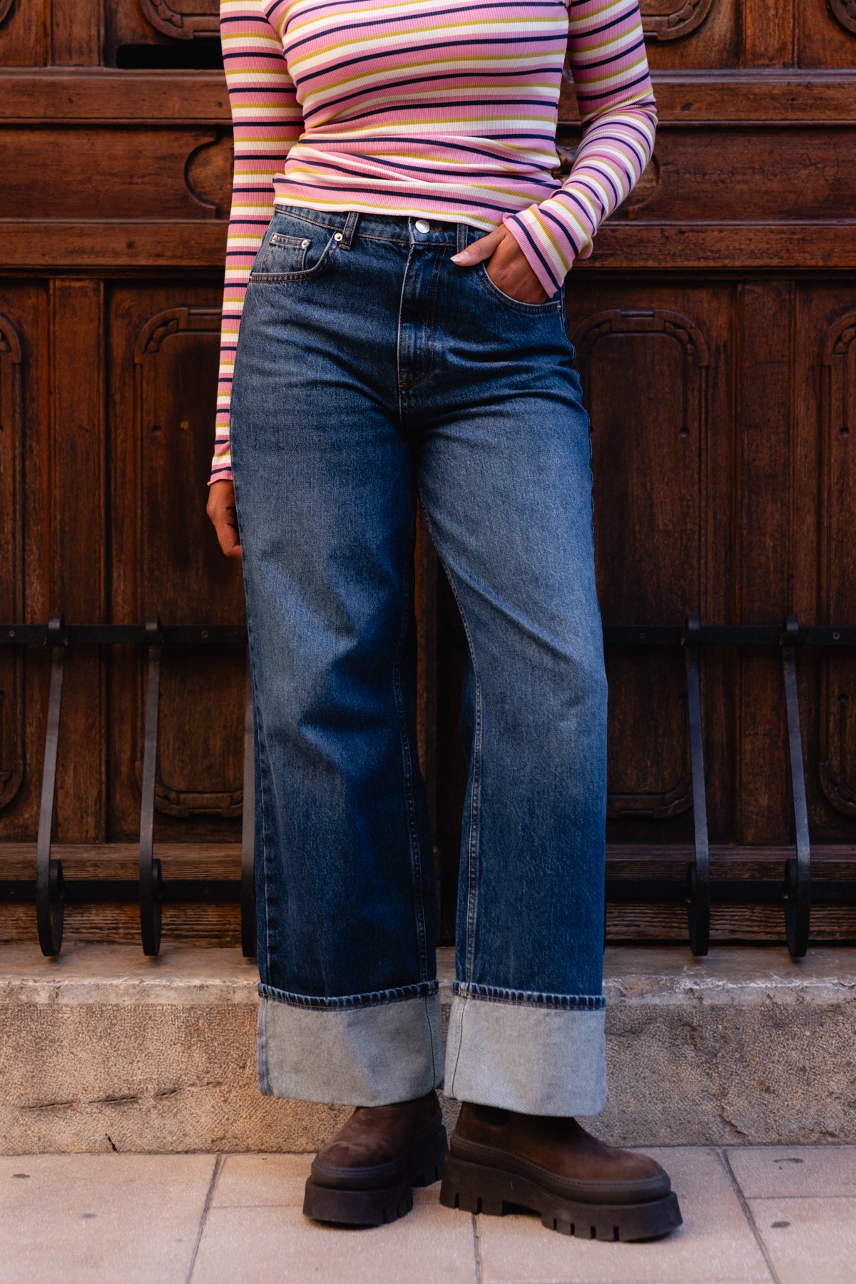 Straight Fit Jeans – Dark Blue