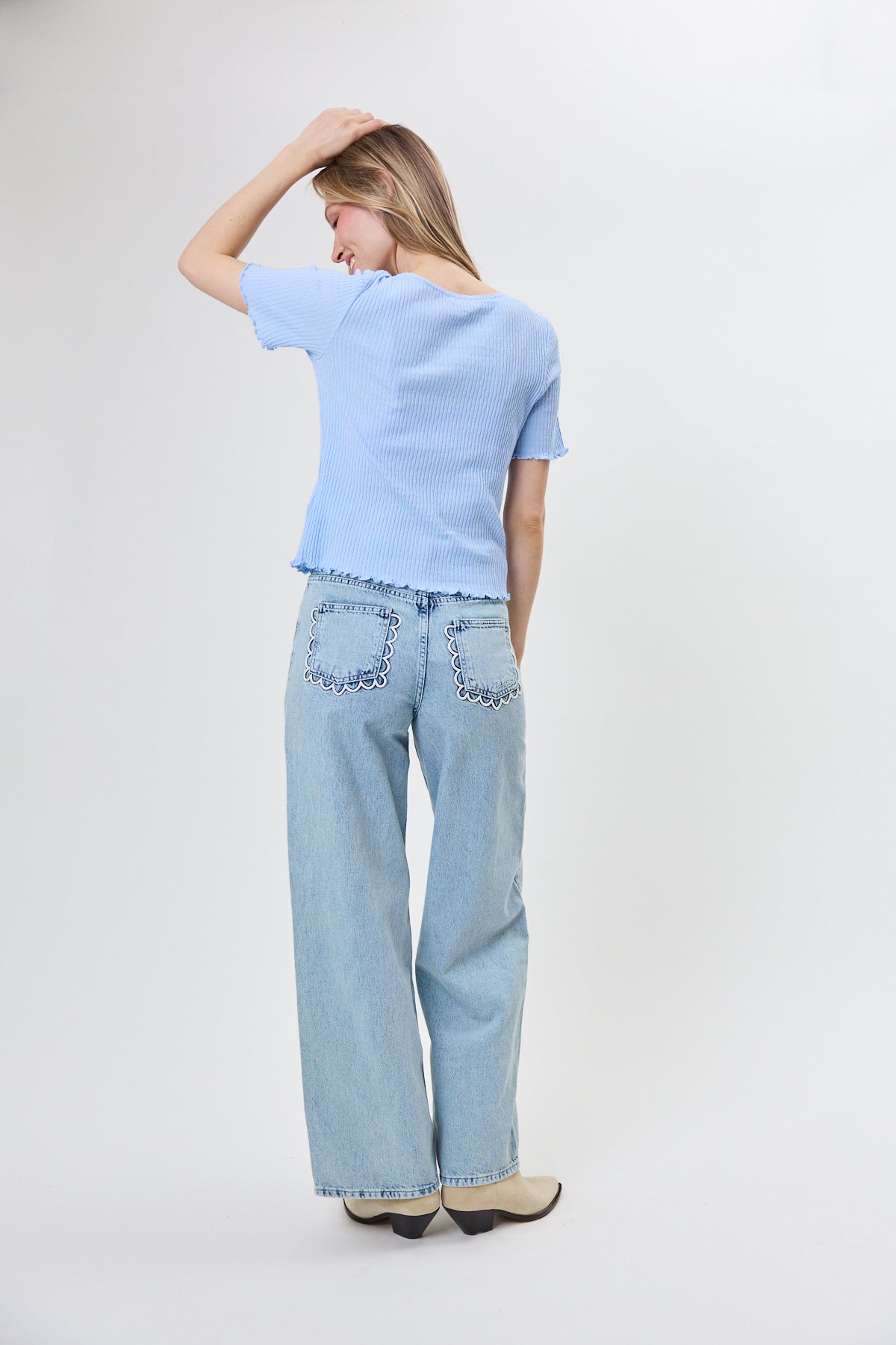 Lune Regular T-Shirt Sky Blue