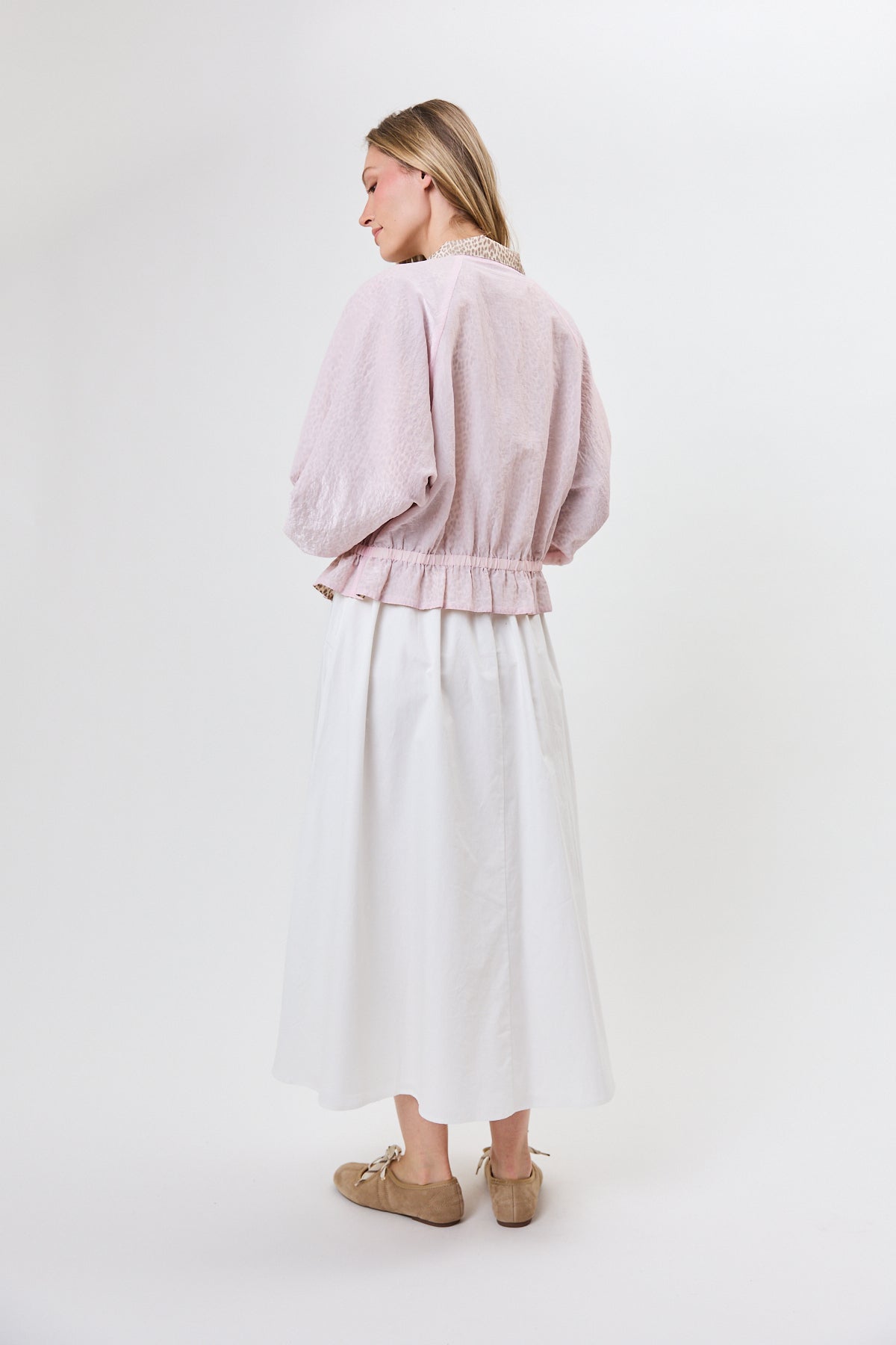 Maren Bomberjacket Leo Beige/Baby Rose