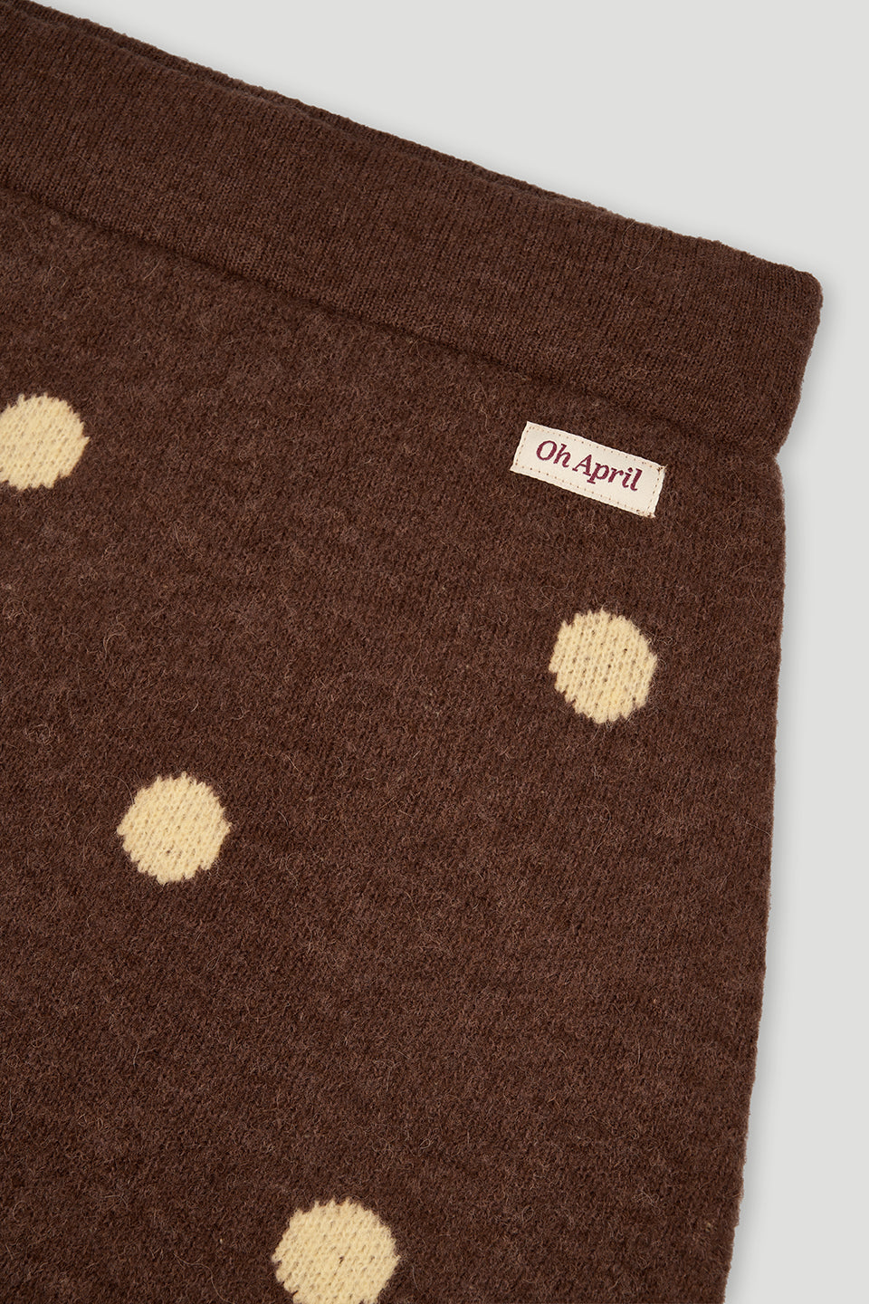 May A-Line Skirt Cocoa Dust Polkadot