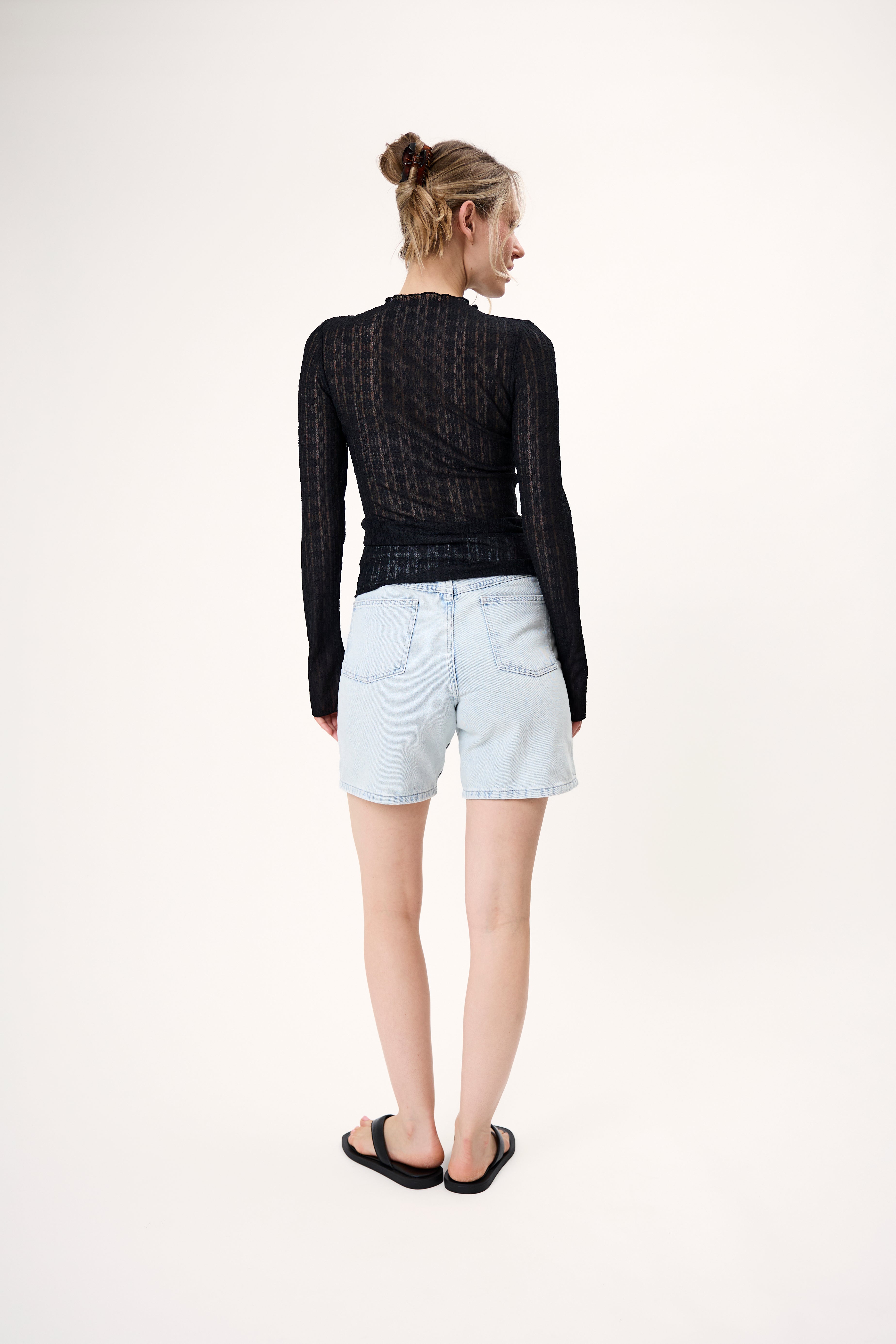 Zahara Lace Longsleeve Black