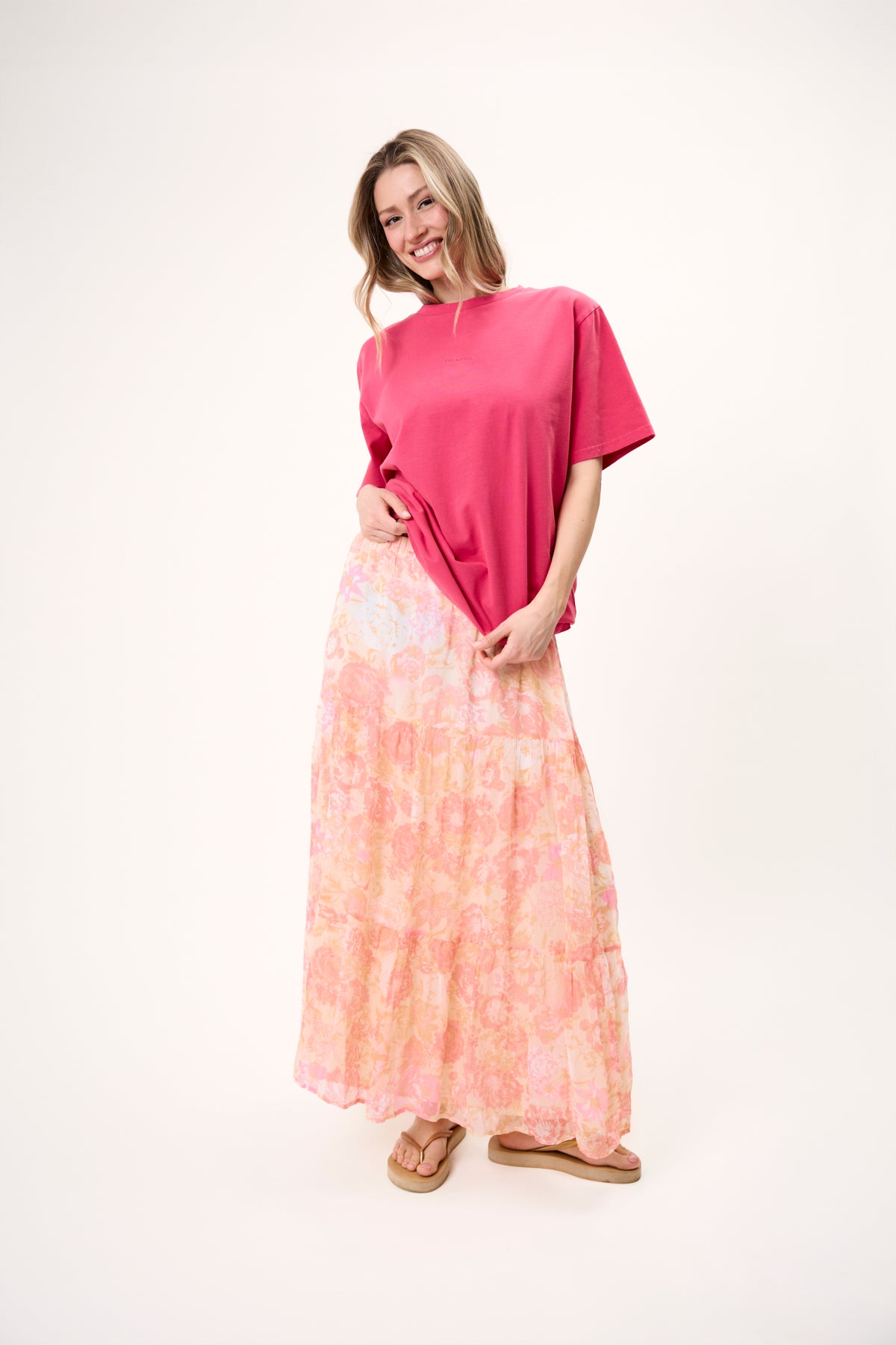 BF T-Shirt Flower Raspberry