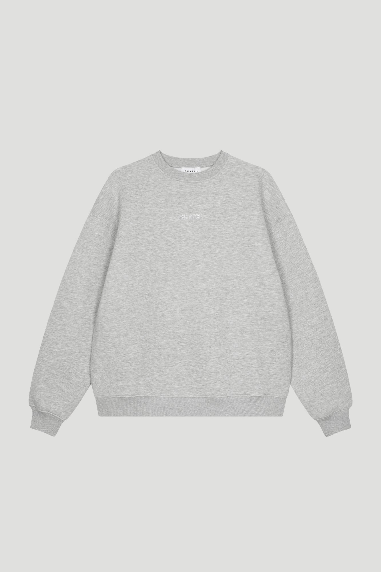 Oversized Sweater Gray Melange Space