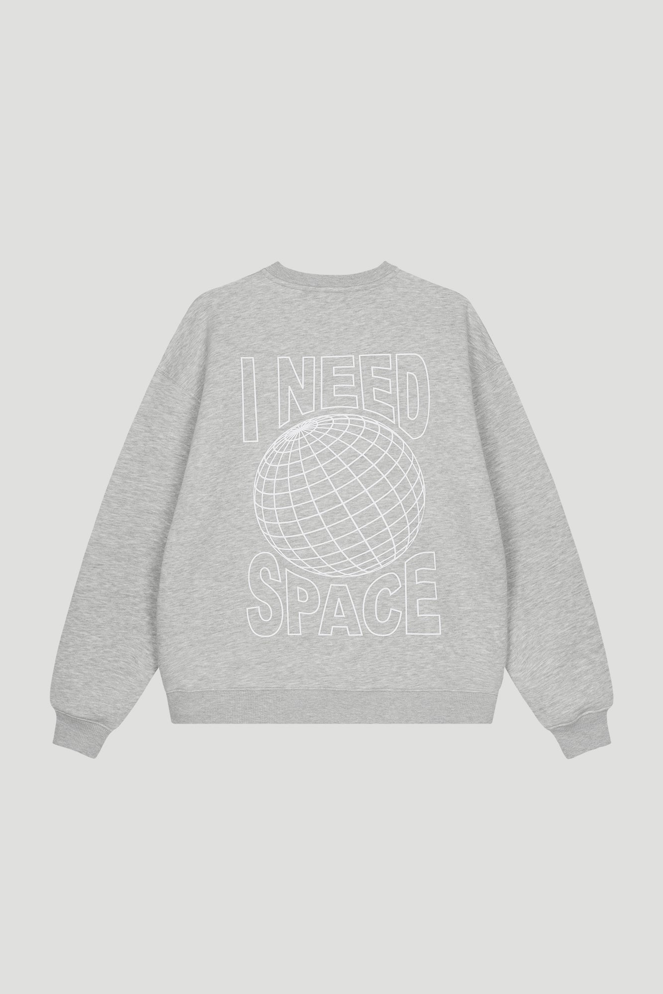 Oversized Sweater Grey Melange Space