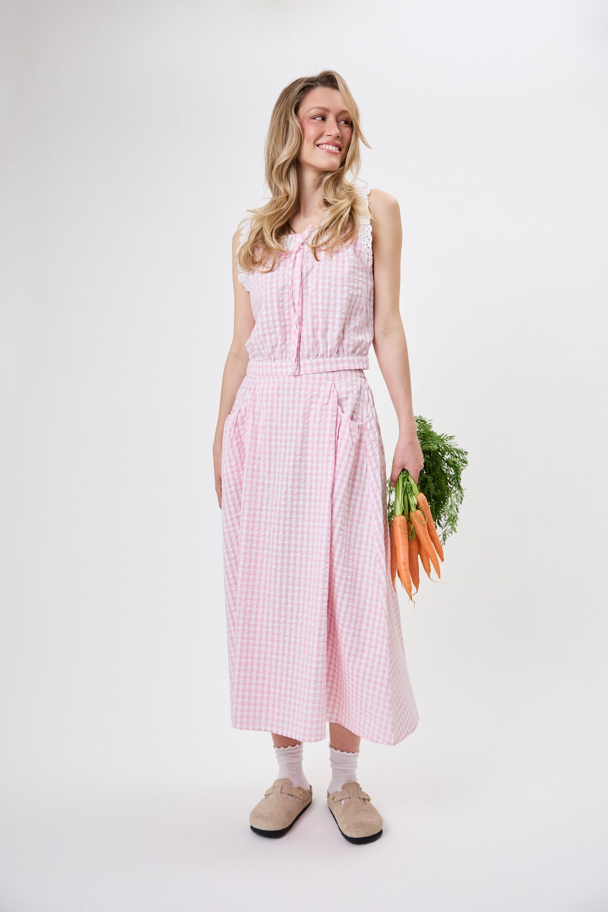 Nelle A-Line Skirt Baby Rose