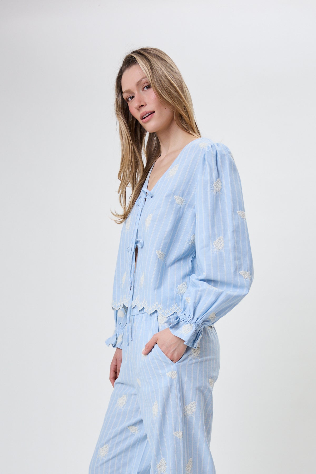 Ninon Woven Shirt Sky Blue
